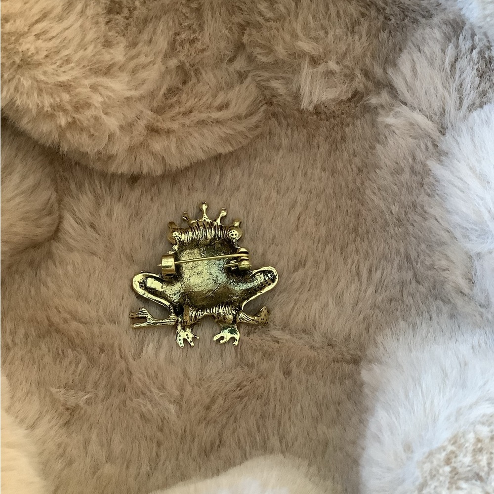 Frog King Brooch - Picture 6 of 6